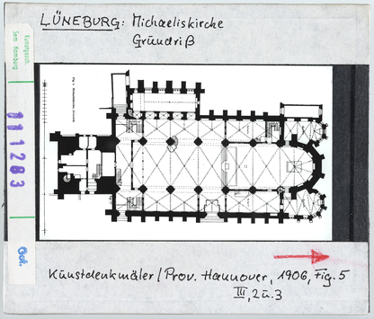 Vorschaubild Lüneburg: Michaeliskirche, Grundriss 